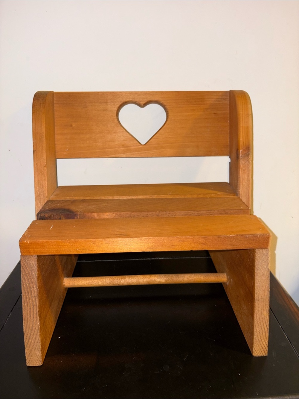 Cottagecore Mini Wooden Heart Stool✨